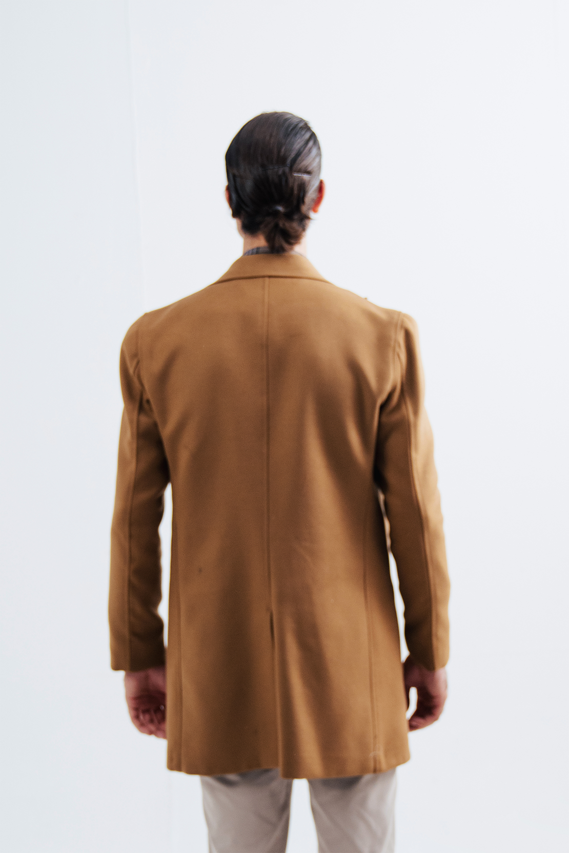 Men Slim Fit Long Coat