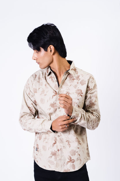 Floral Print Casual Shirt