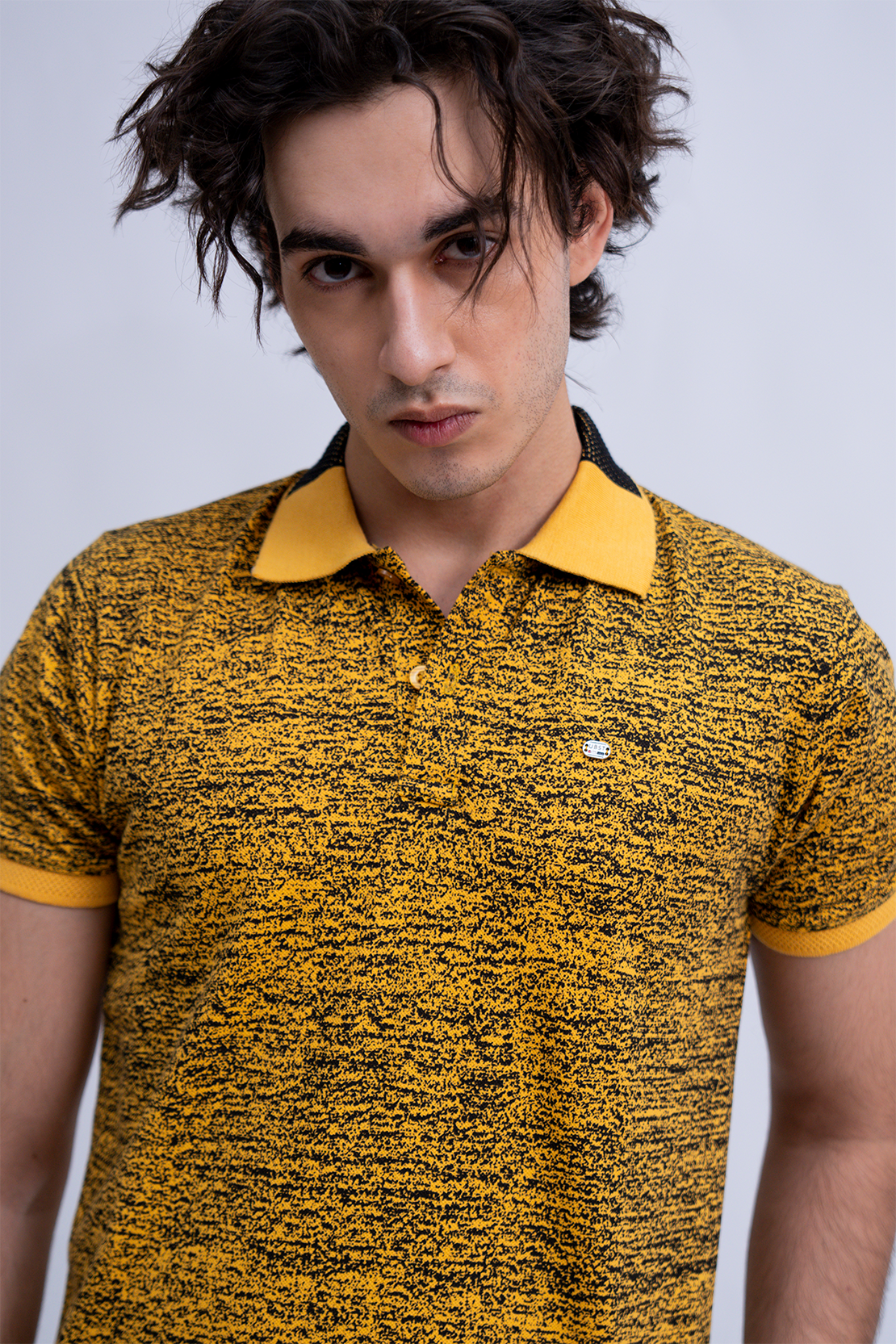 Men Contrast Polo