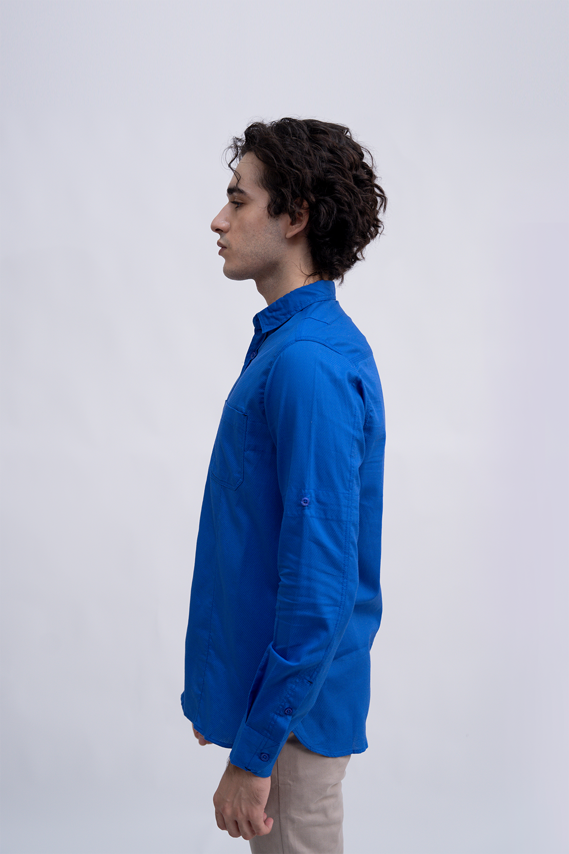 Men Double Pocket Casual Shirt