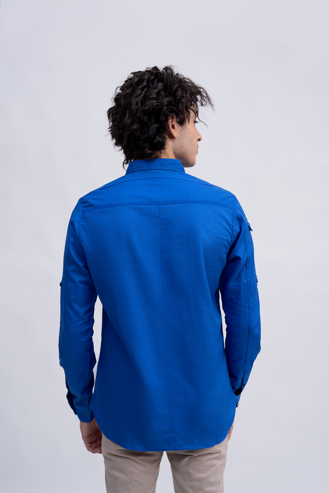 Men Double Pocket Casual Shirt