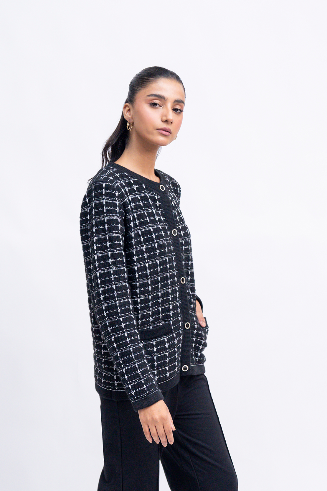Ladies Pocket Style Sweater