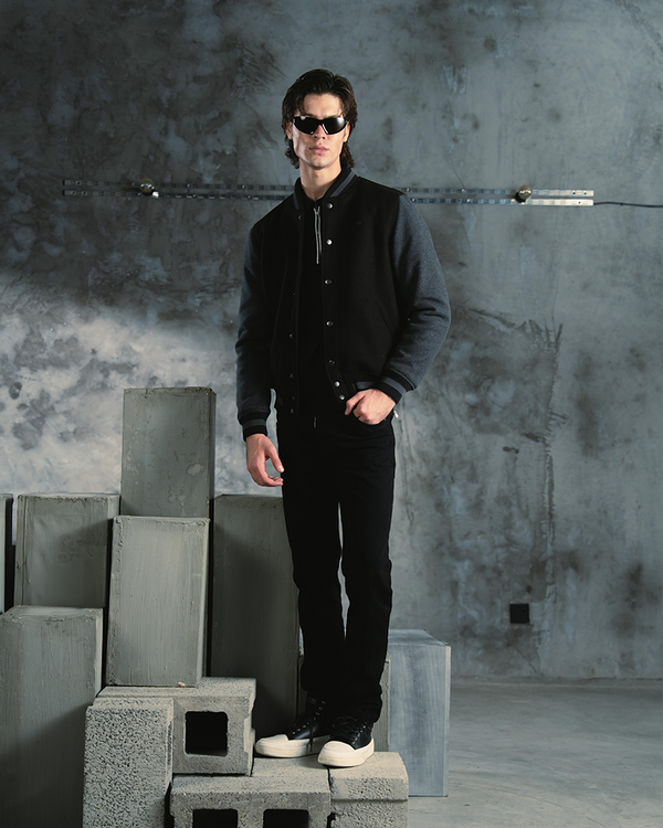 Varsity bomber jacket