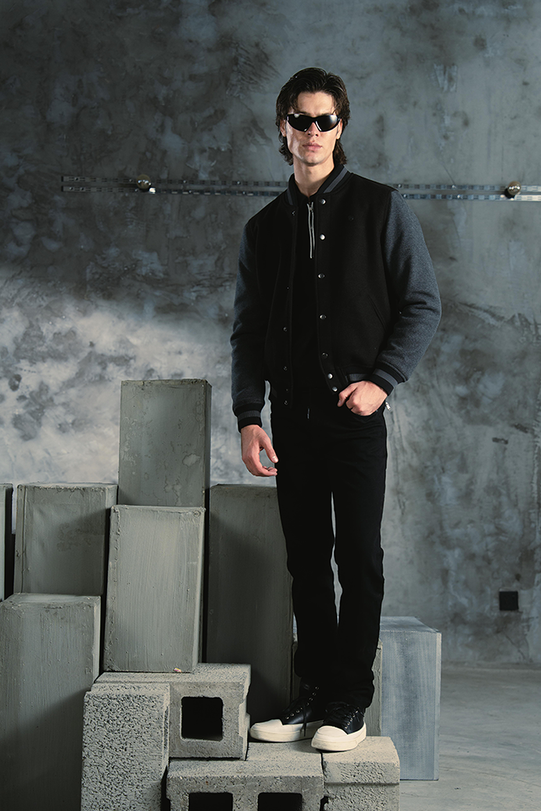Varsity bomber jacket