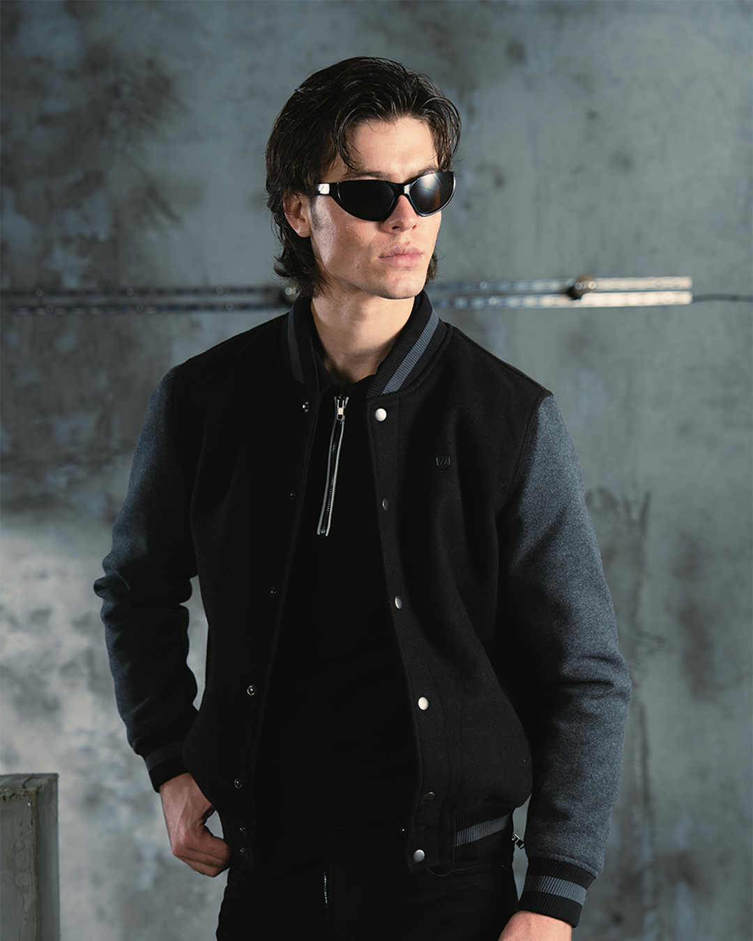Varsity bomber jacket