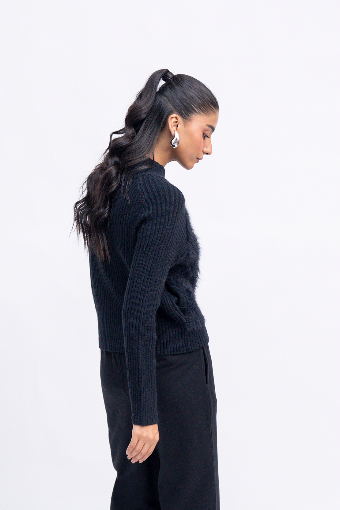 Ladies Zipper Style Sweater