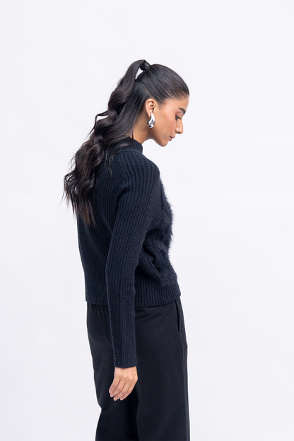 Ladies Zipper Style Sweater