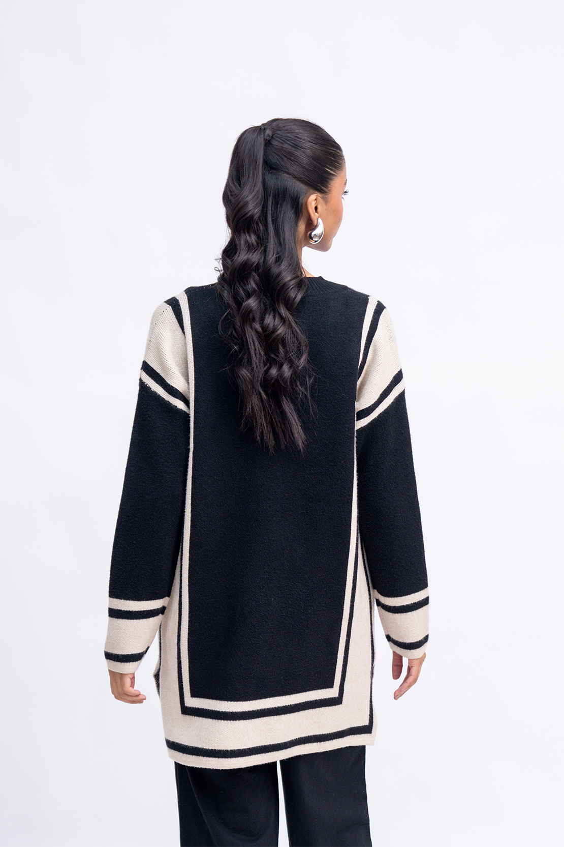 Ladies Striped Sweater
