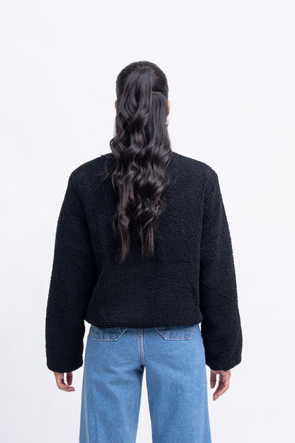 TEXTURED FUR JAcket