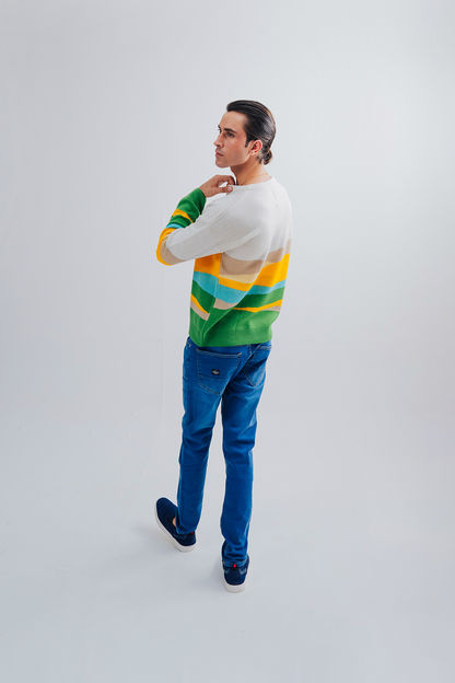 Men Contrast Sweater