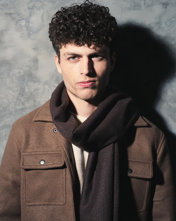 WOOL BLEND BUTTONED JACKET