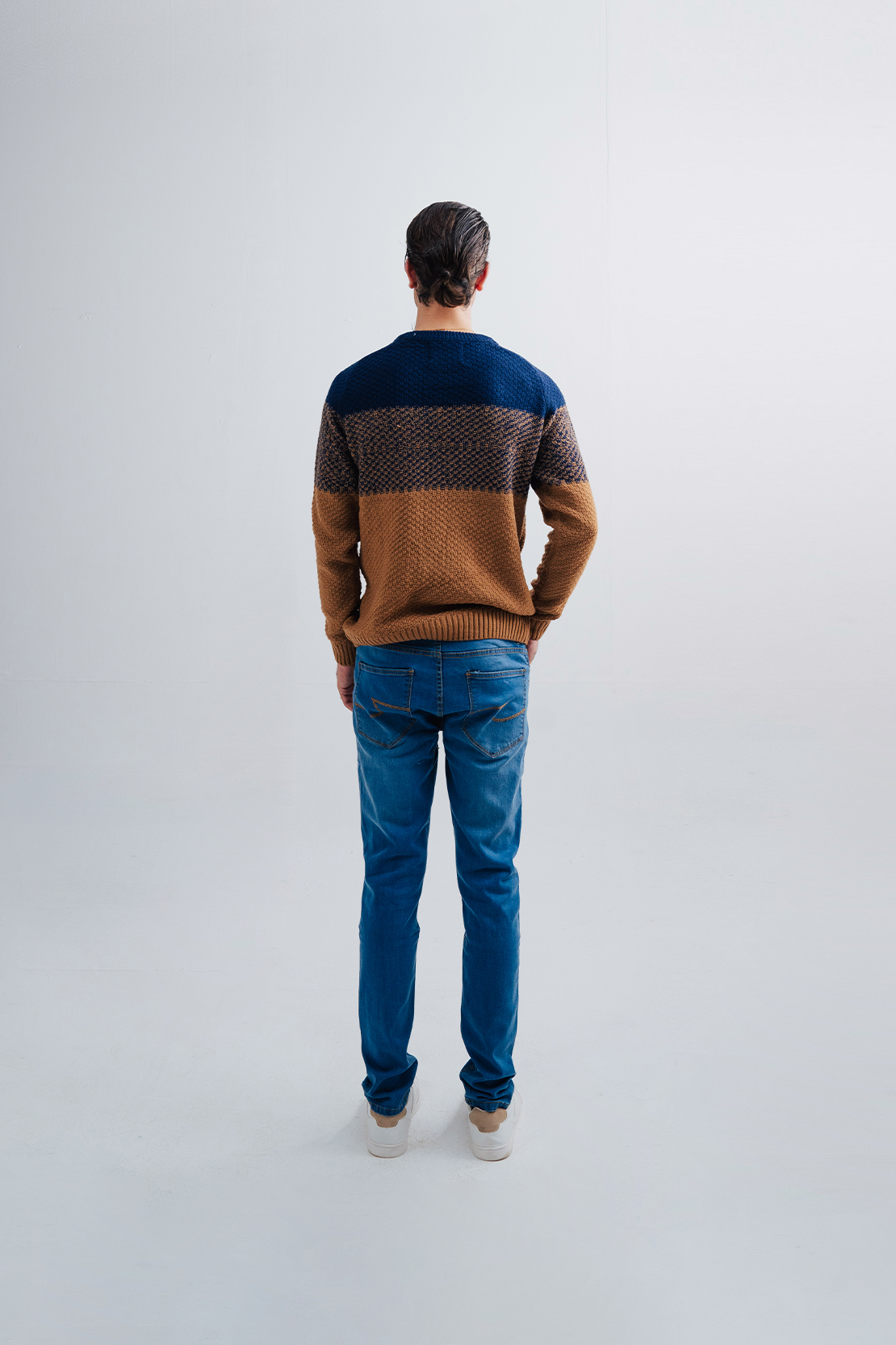 KNITTED STRIPED SWEATER