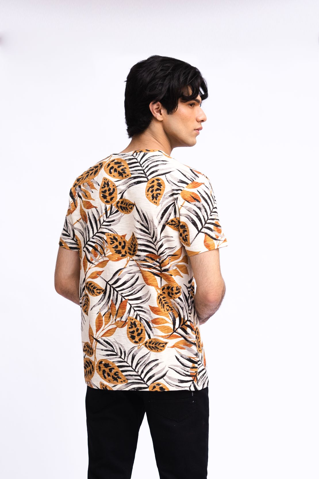 Men Floral Print Tee