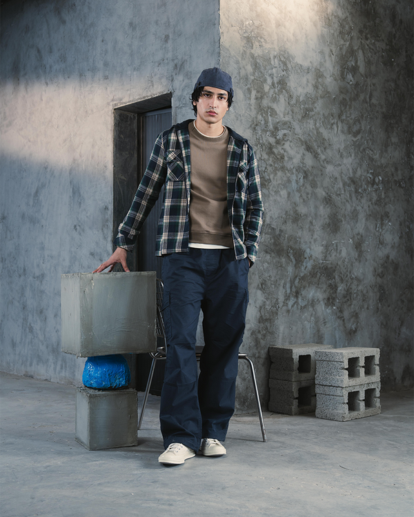 FLANNEL HOODED SHACKET