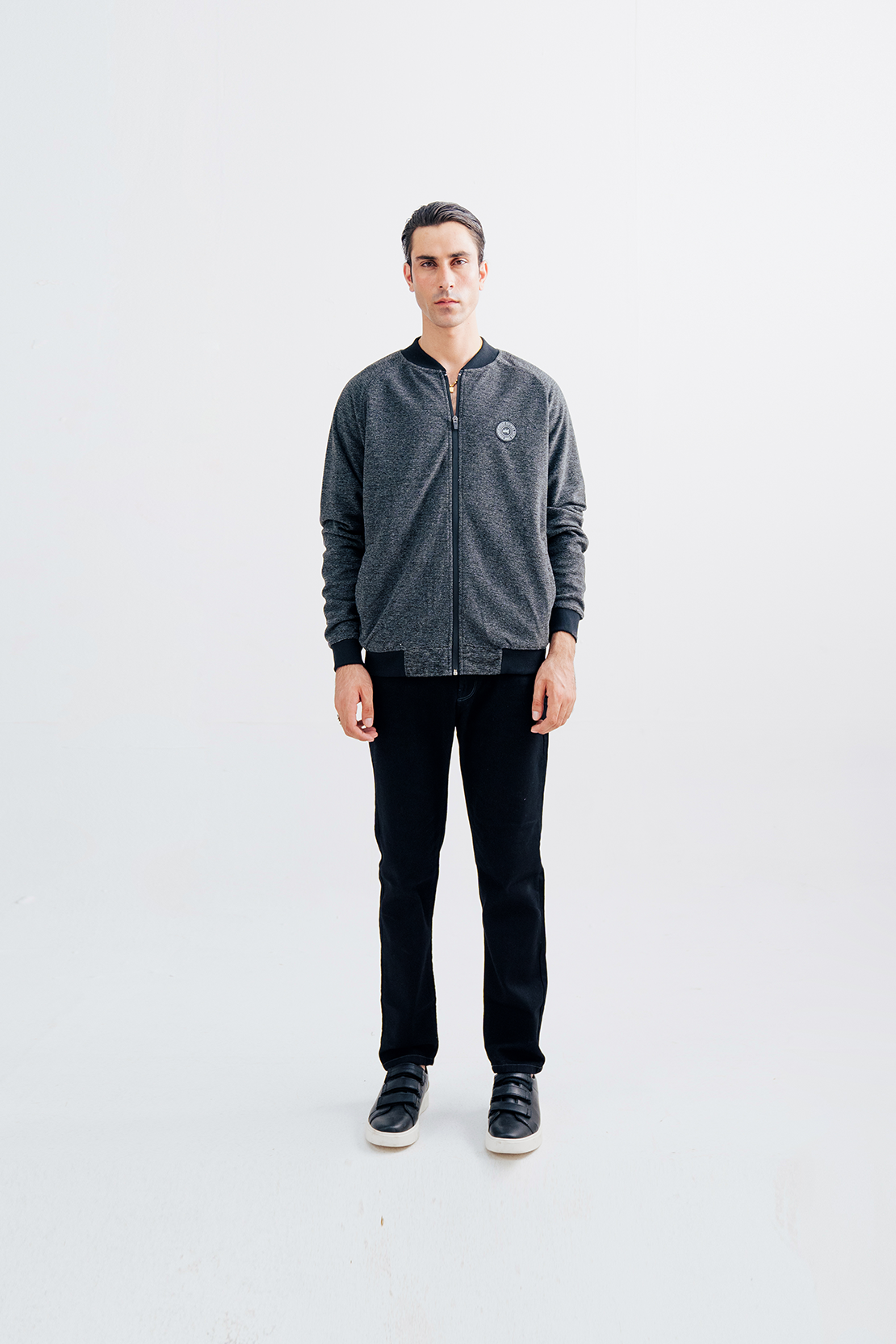 Round Neck Fleece Zipper