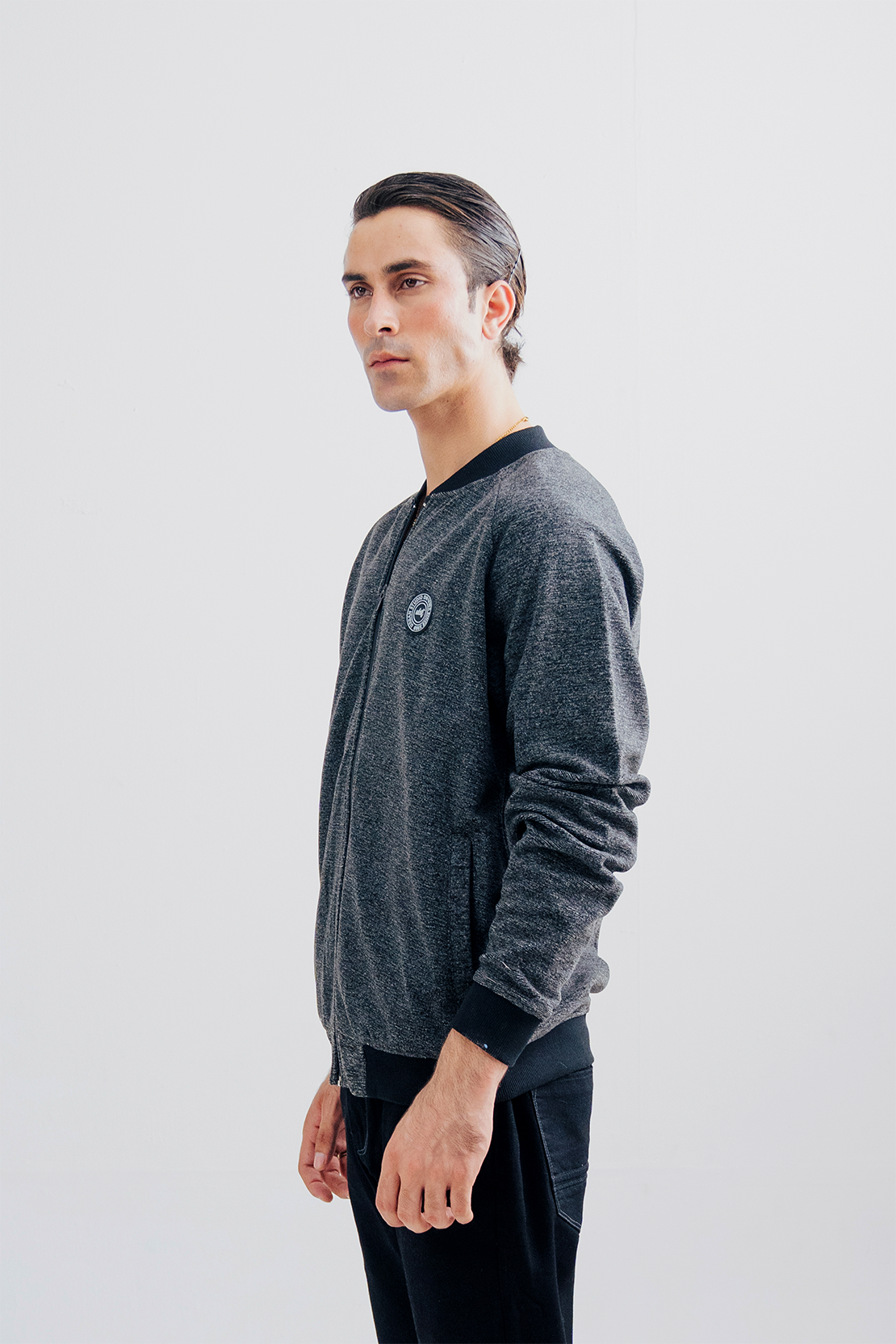 Round Neck Fleece Zipper