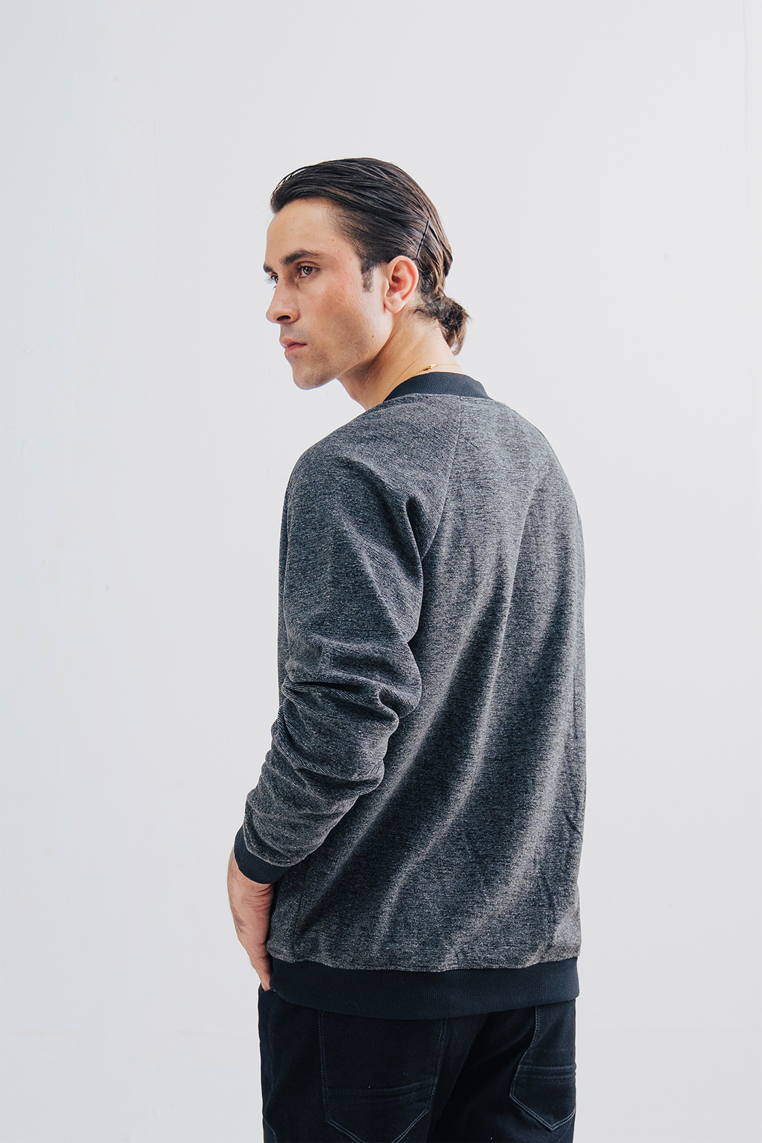 Round Neck Fleece Zipper