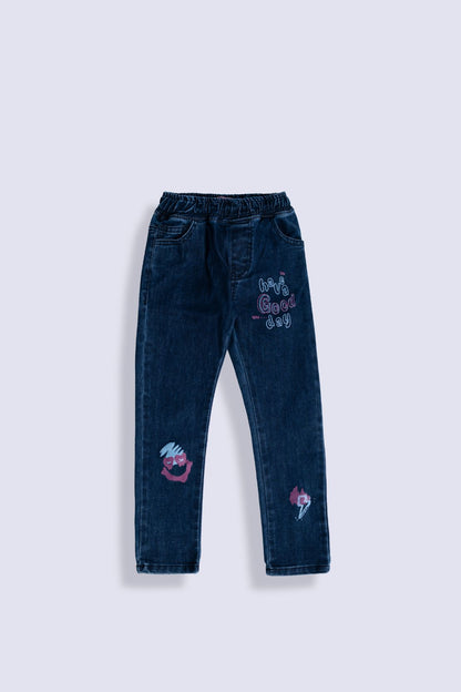 Giirl Graphic Denim Jean