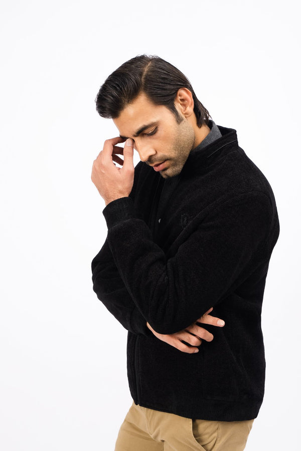 Men Mock Neck Jacket