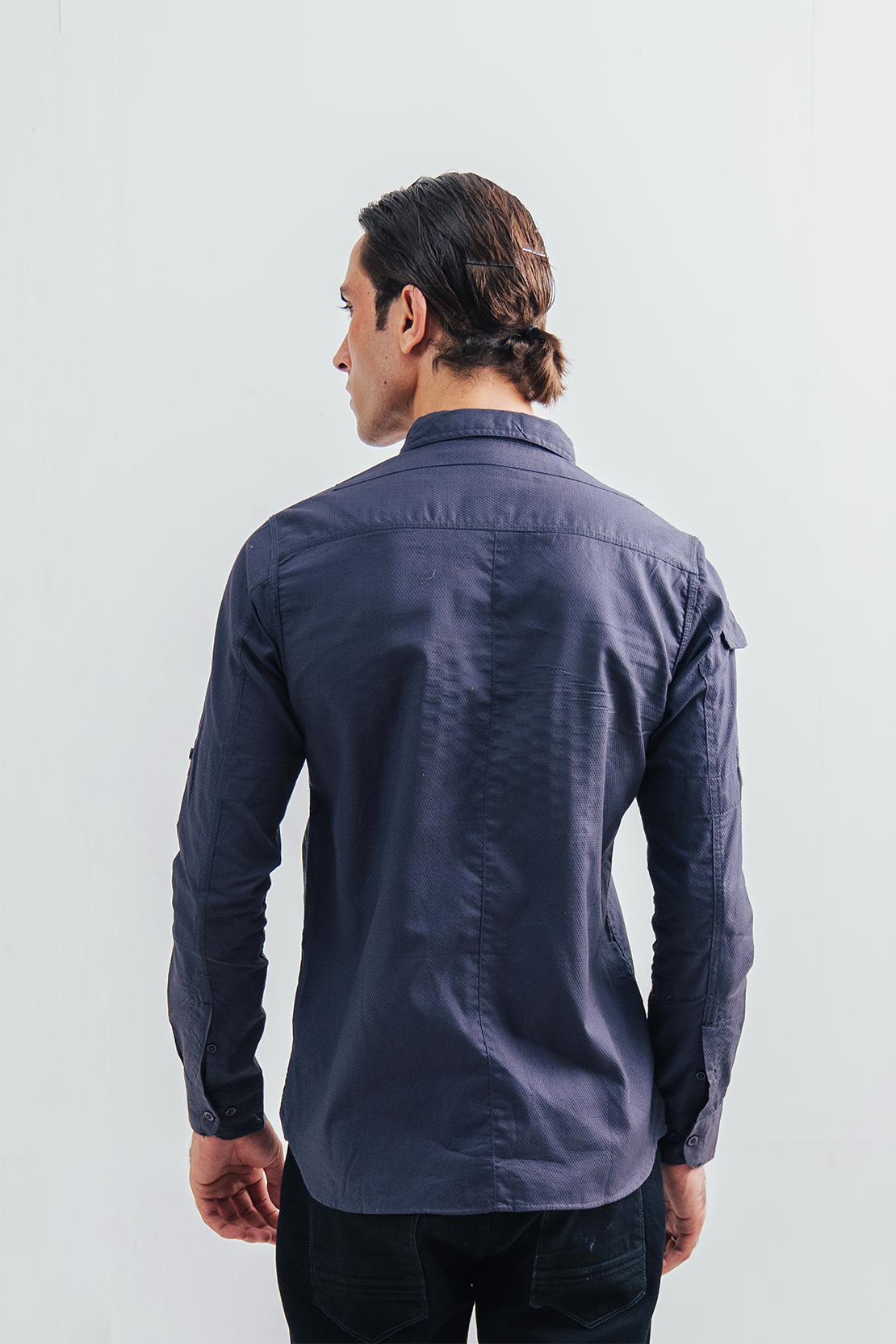 Men Double Pocket Casual Shirt