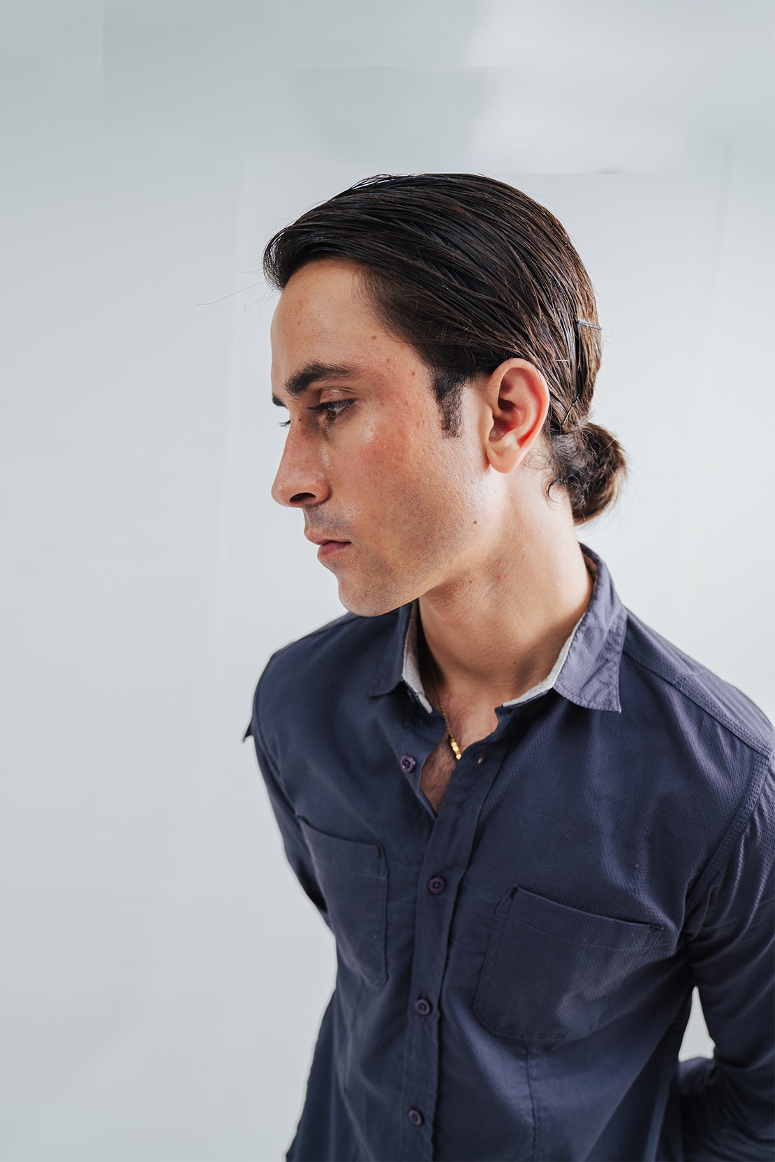 Men Double Pocket Casual Shirt