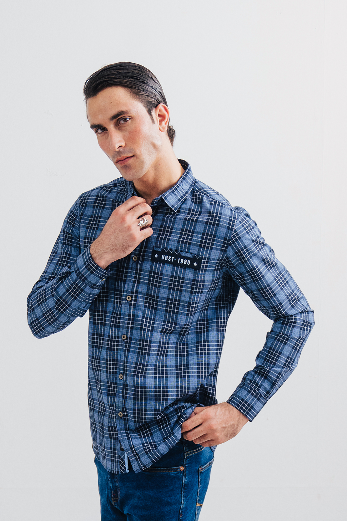 Men Button Down Casual Shirt