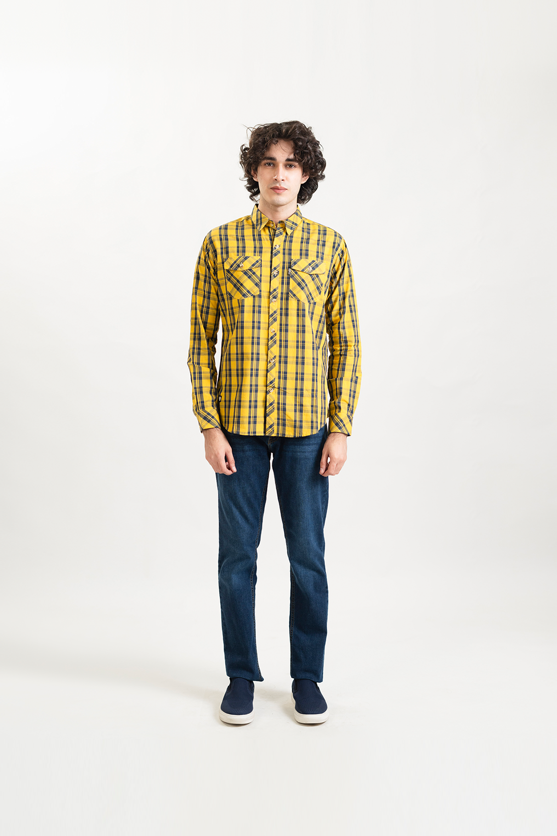 Double Pocket Checked Shirt