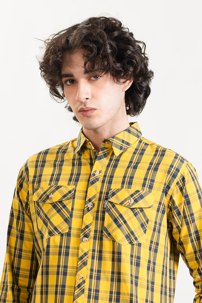 Double Pocket Checked Shirt