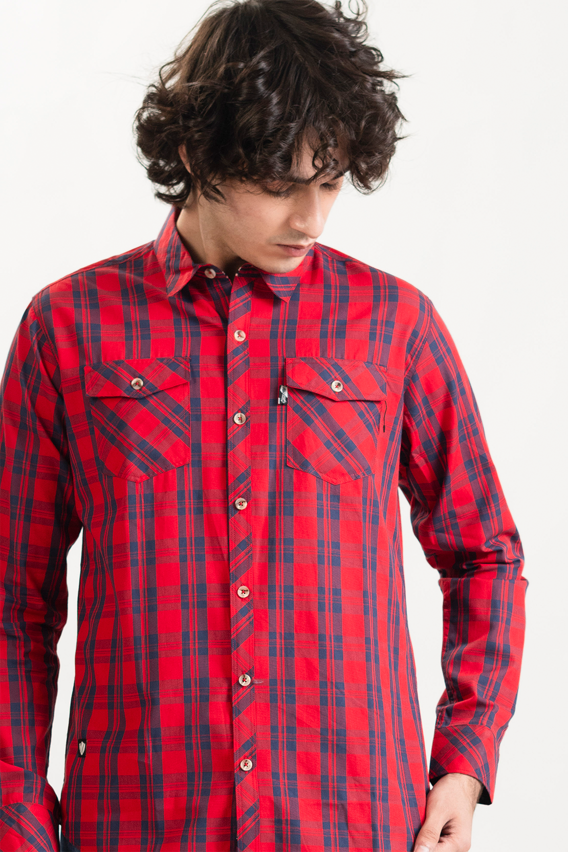 Double Pocket Checked Shirt
