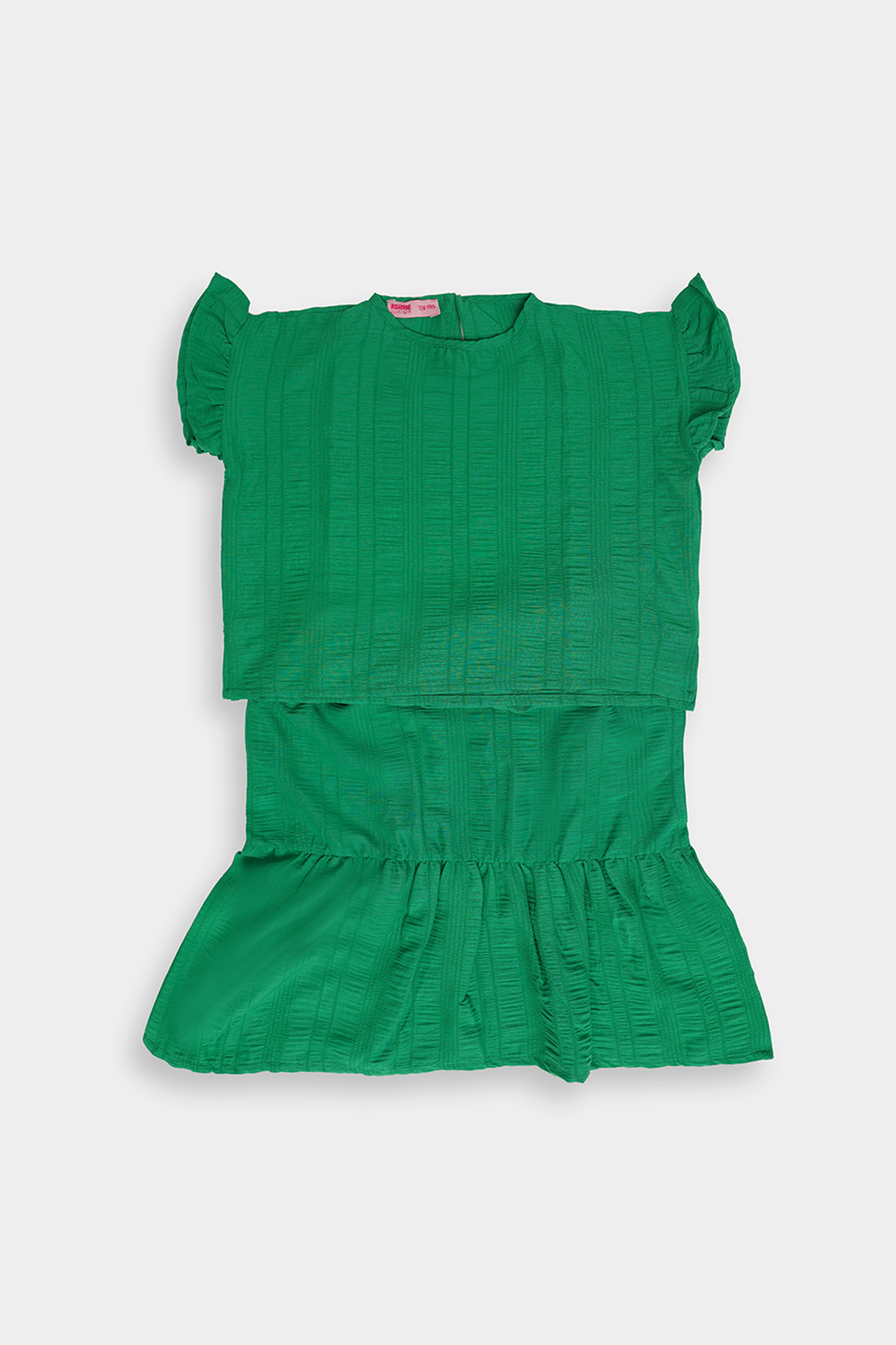 Long Flared Tiered Panel Skirt