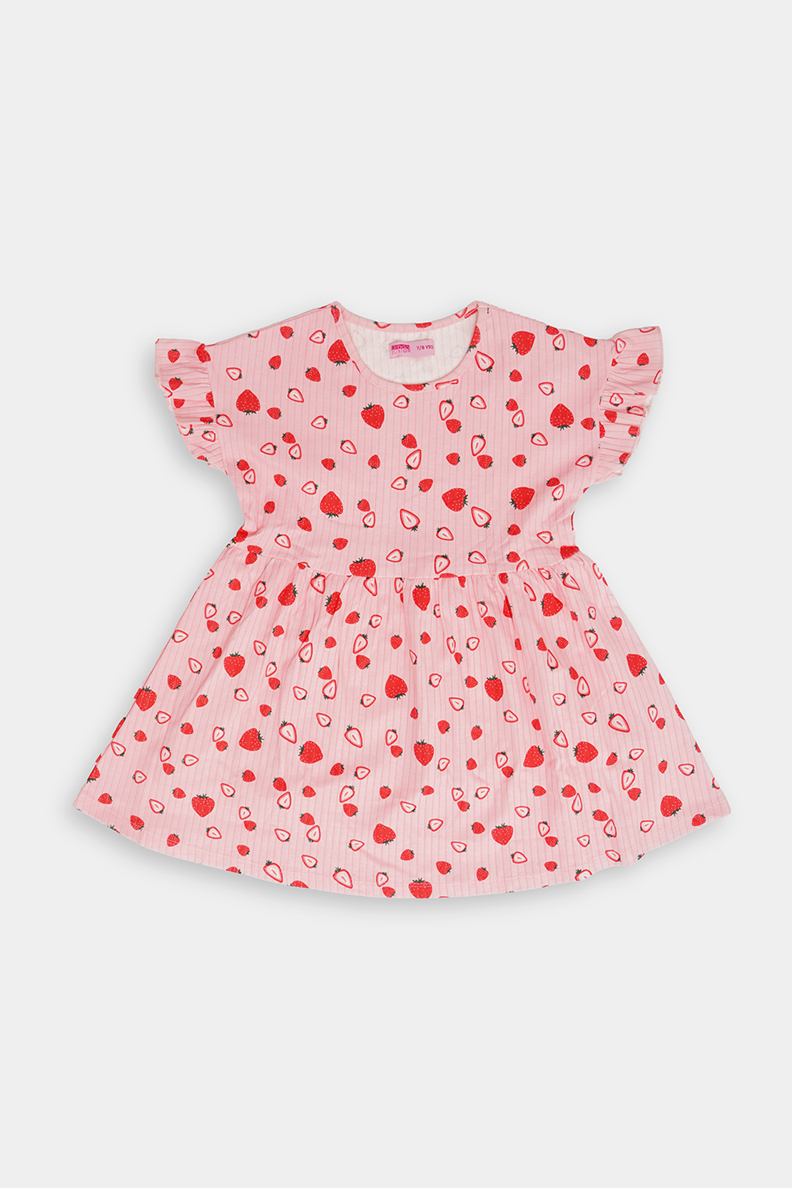 Strawberry Printed tiered dress
