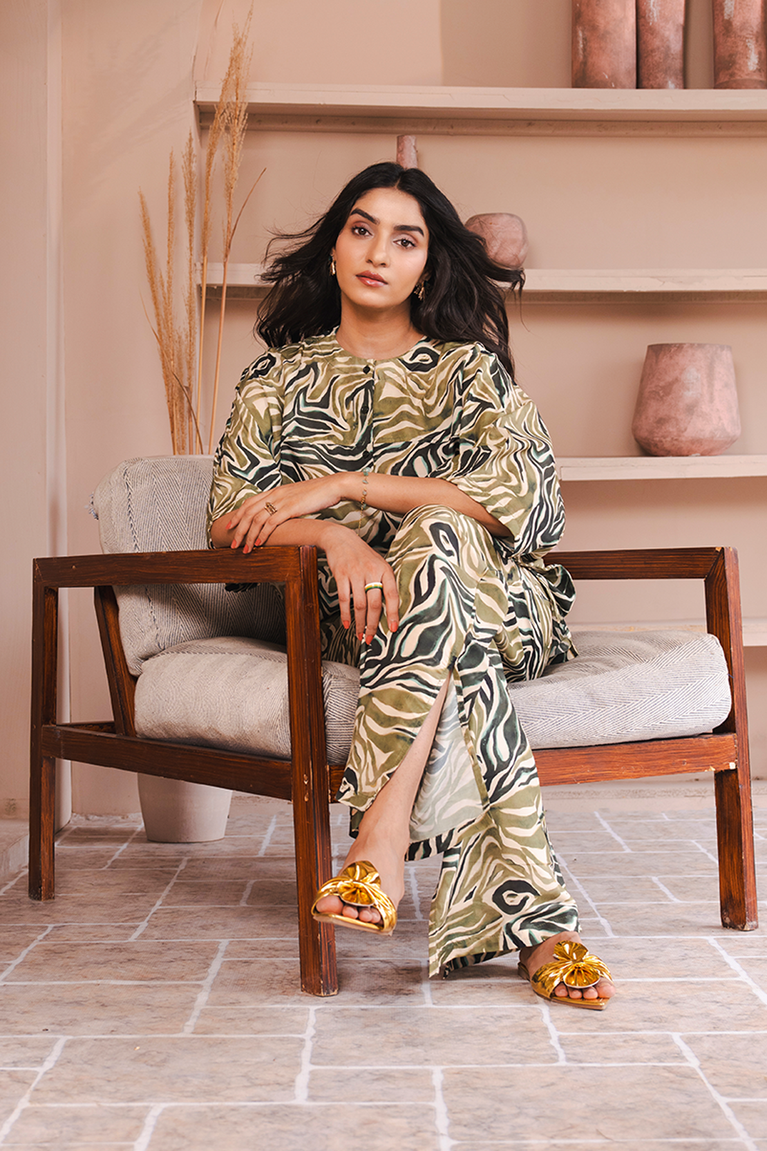 Printed Co-ord Set Shirt