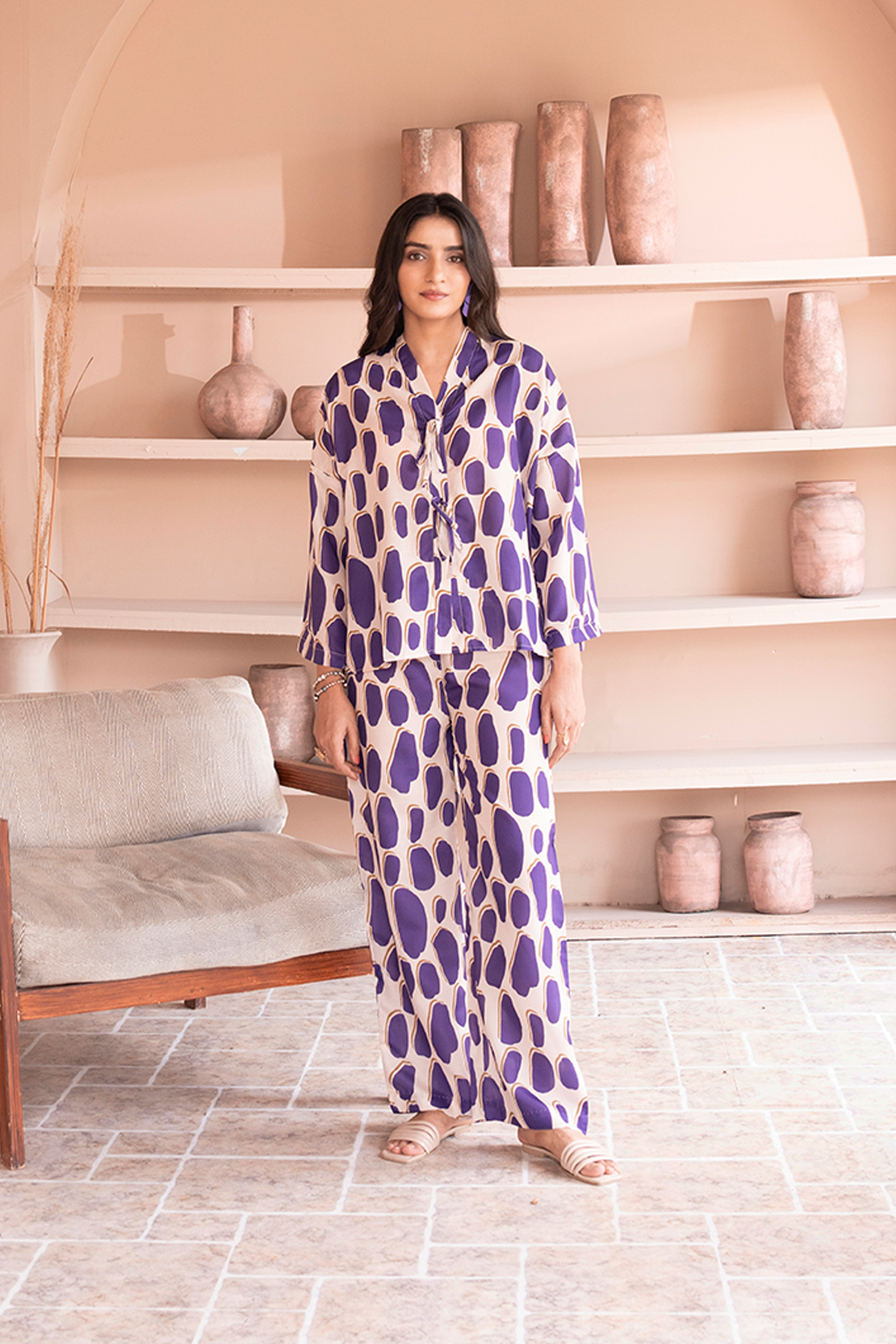 Printed Co-ord Set Shirt