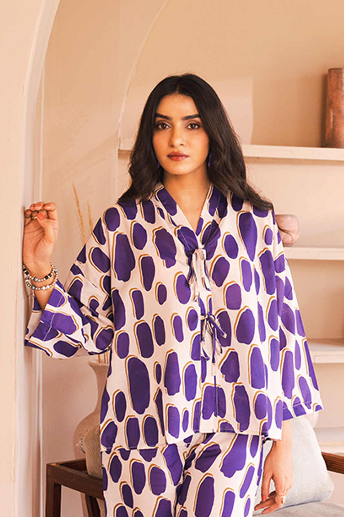 Printed Co-ord Set Shirt