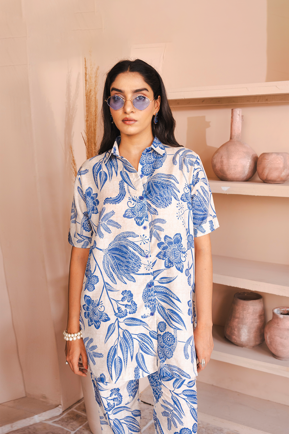 Printed Co-ord Set Shirt