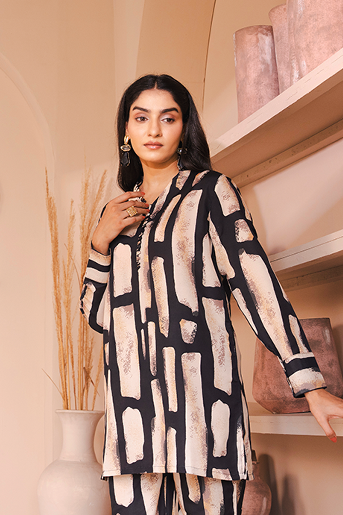 Printed Co-ord Set Shirt