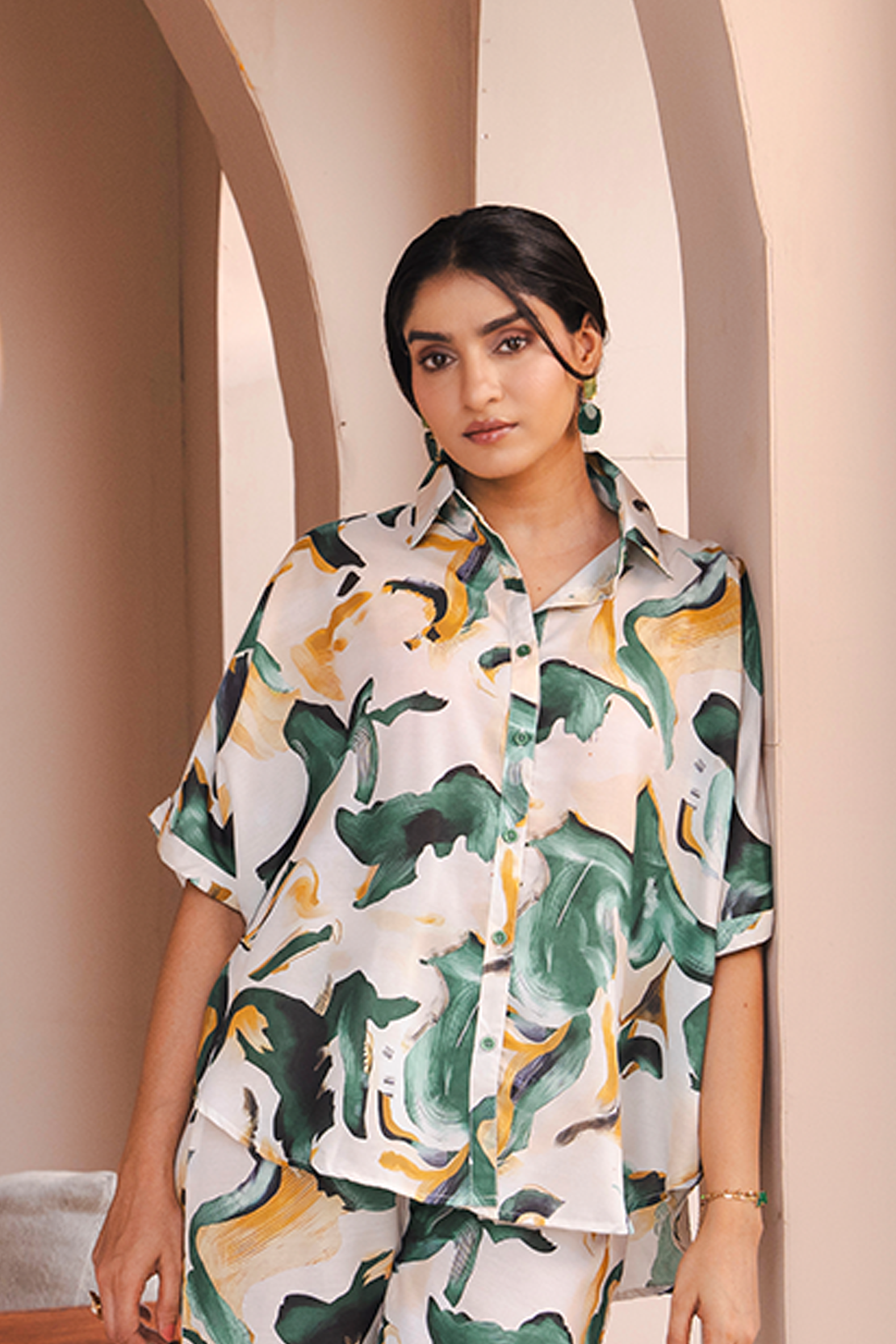 Printed Co-ord Set Shirt