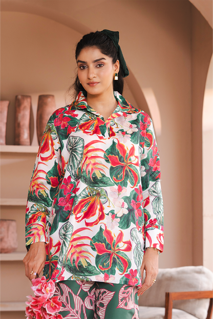 Printed Co-ord Set Shirt