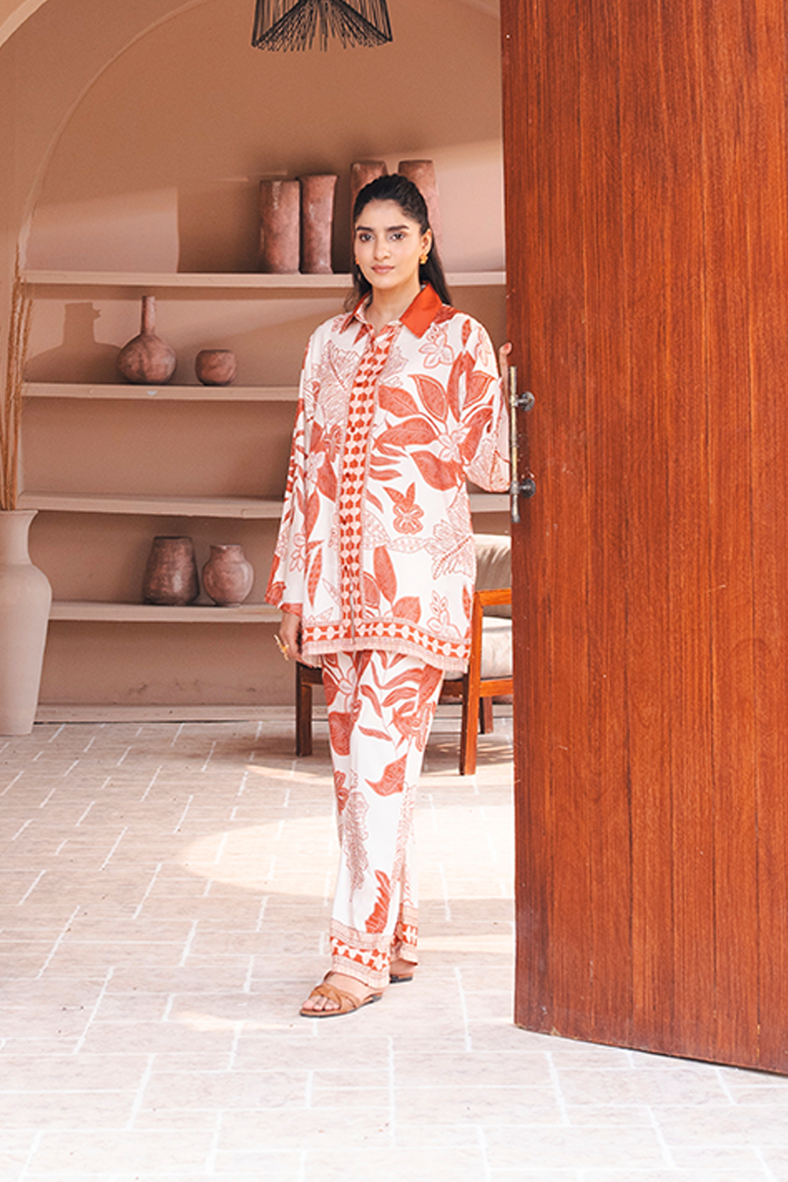 Printed Co-ord Set Shirt