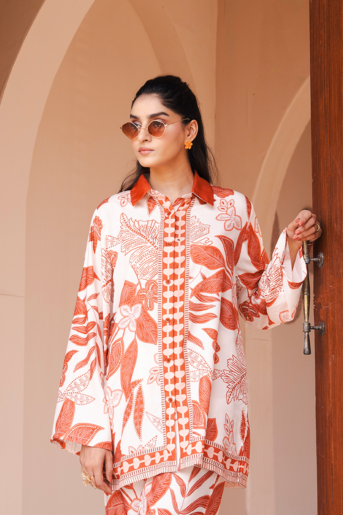 Printed Co-ord Set Shirt