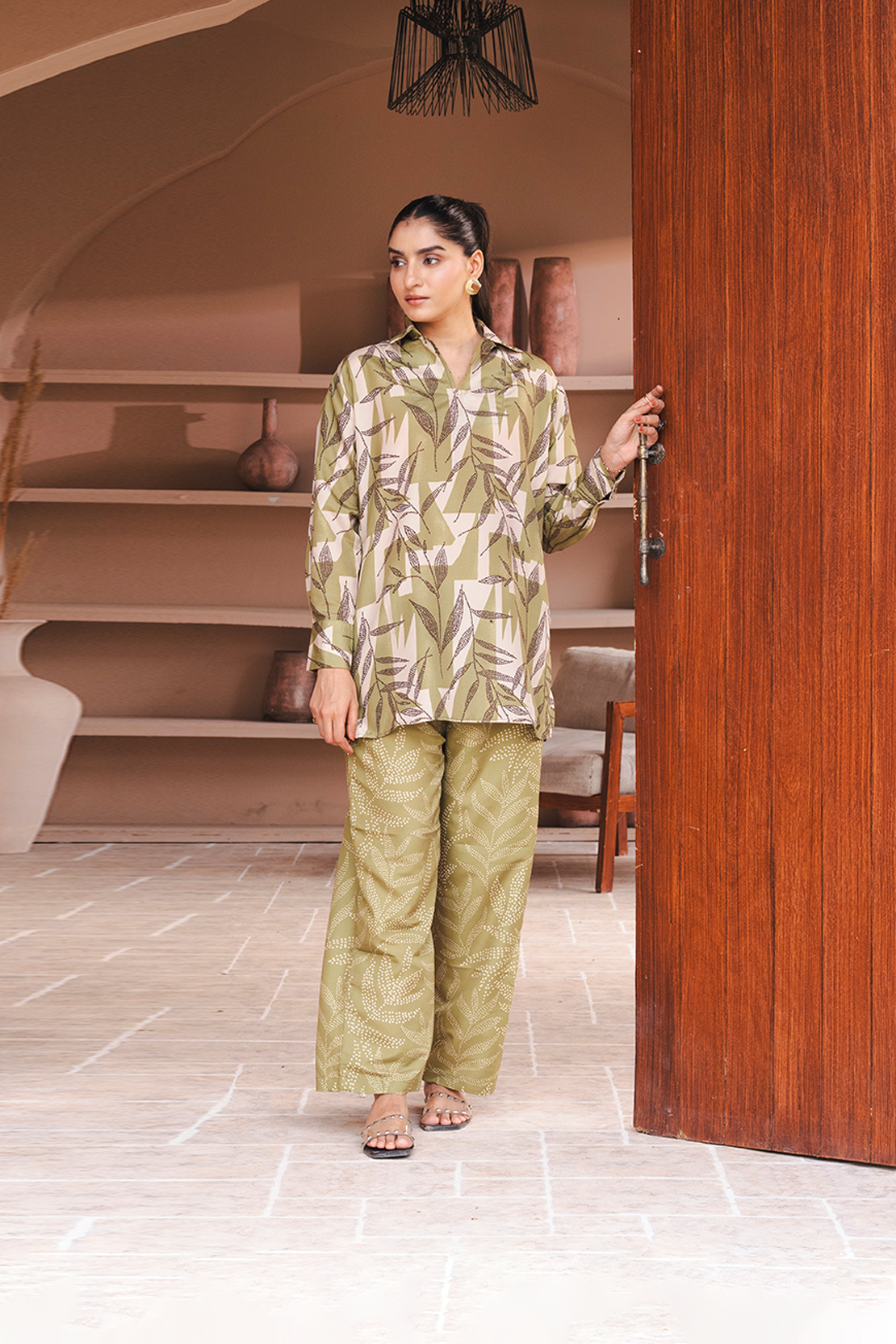 Printed Co-ord Set Shirt