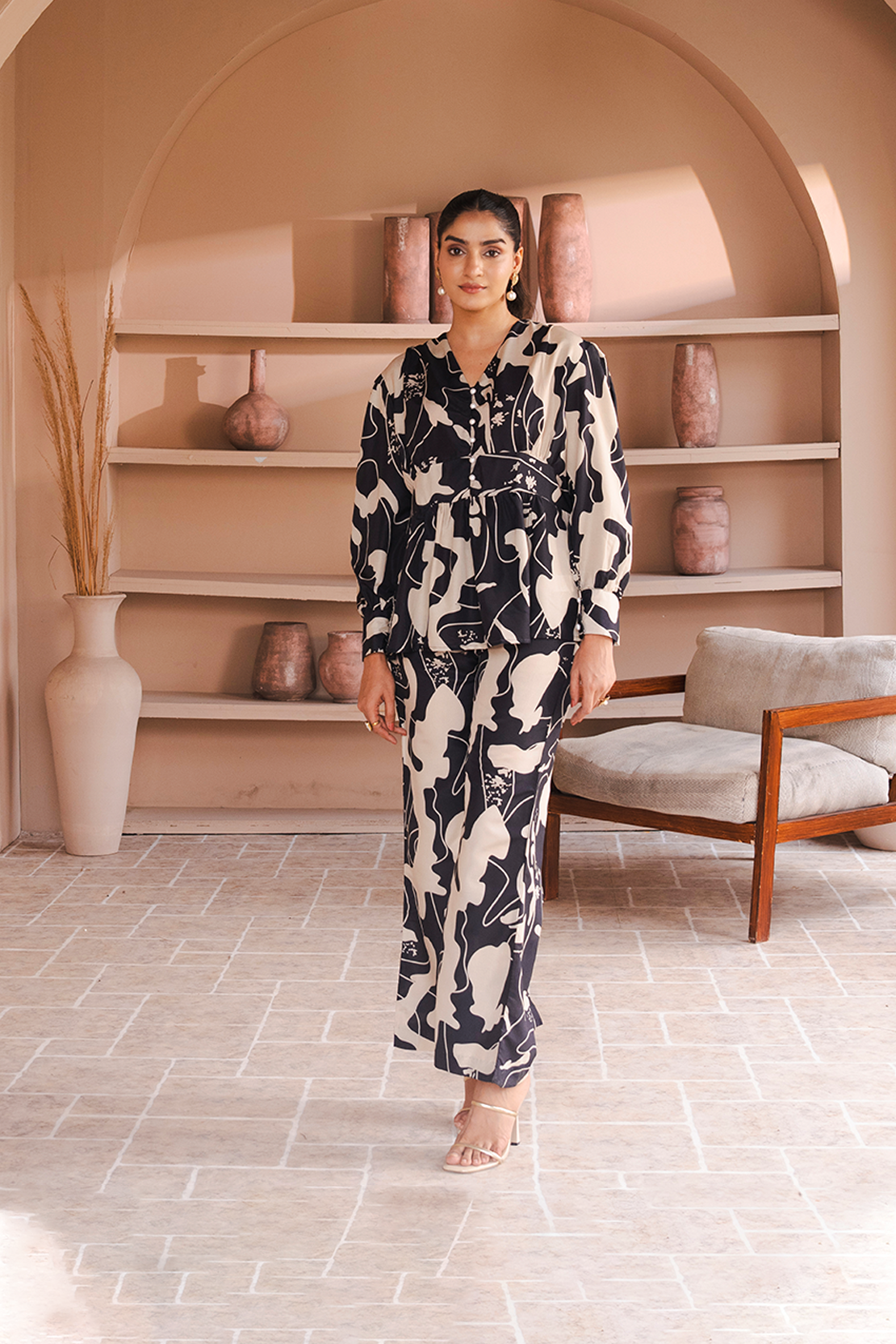 Printed Co-ord Set Shirt