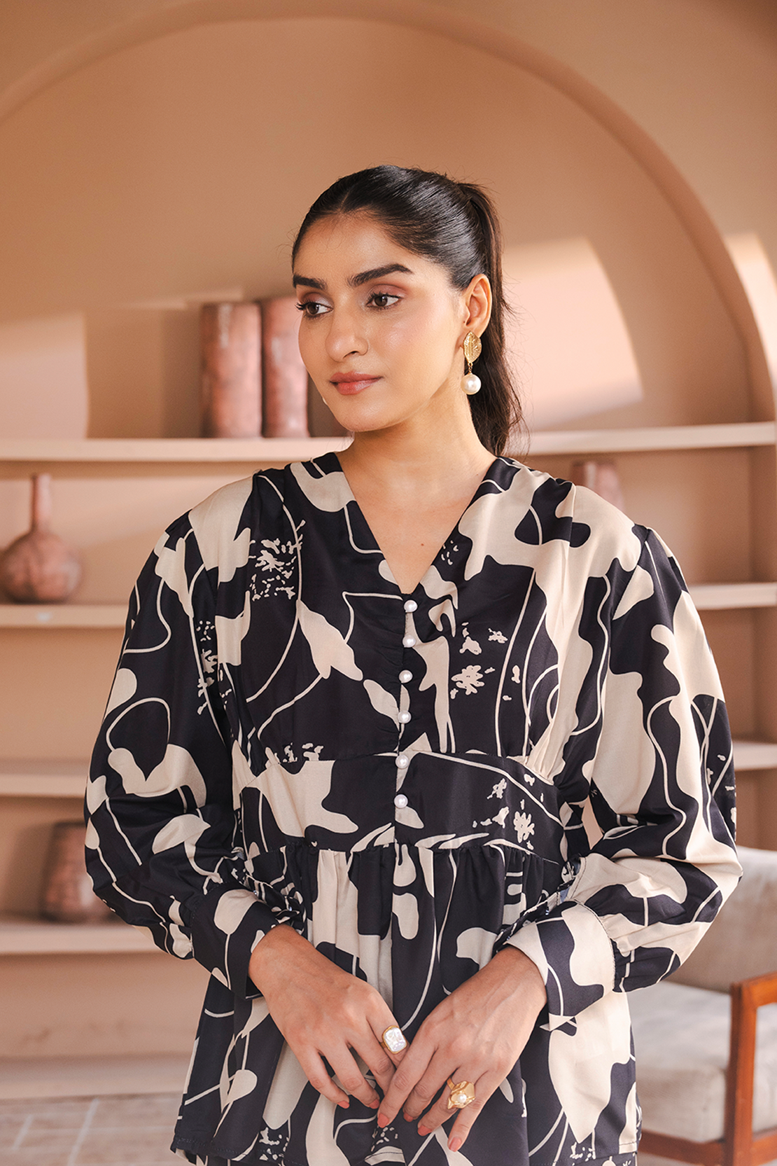 Printed Co-ord Set Shirt