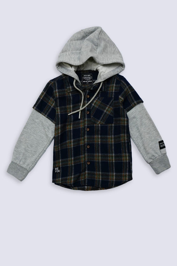 Hoodie Style Casual Shirt
