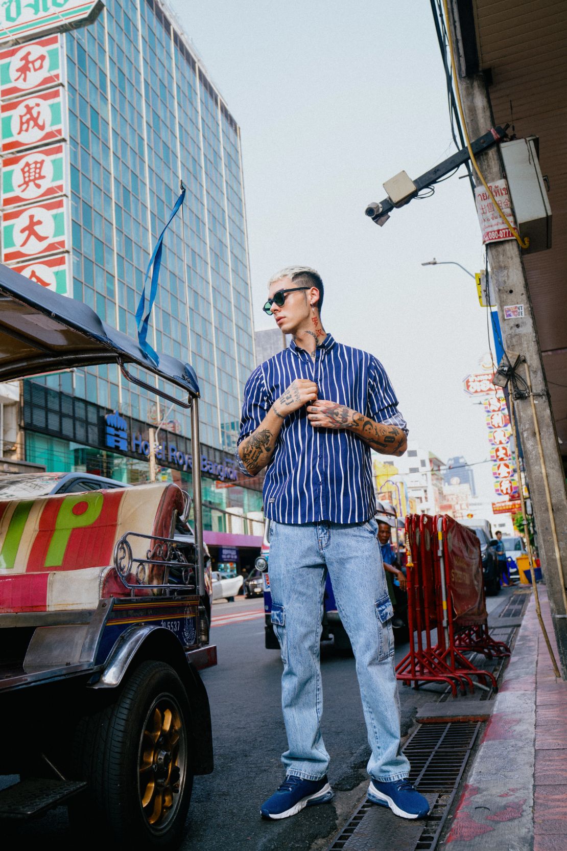Striped Button-down shirt