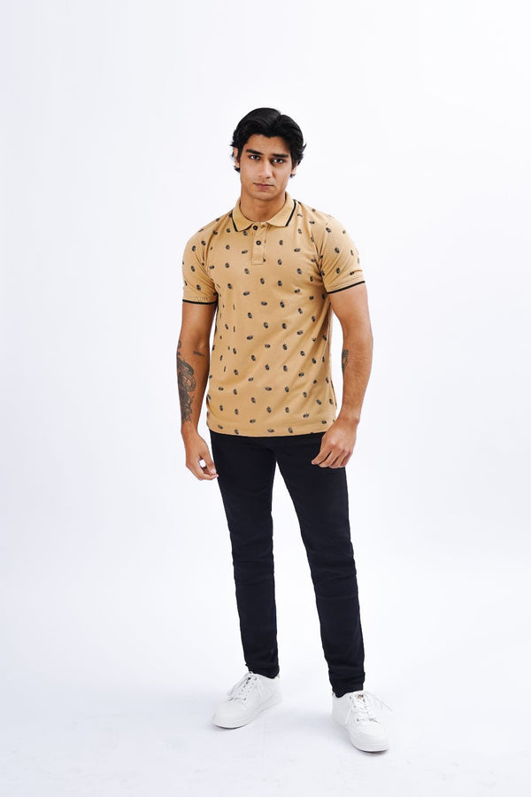 Floral Print Polo