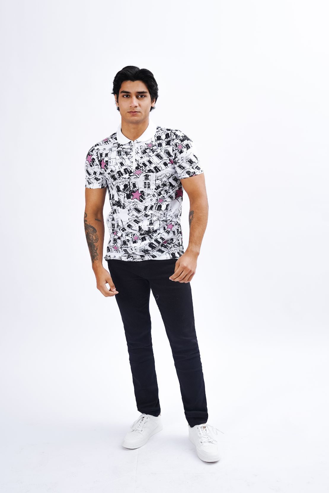 Abstract Printed Polo