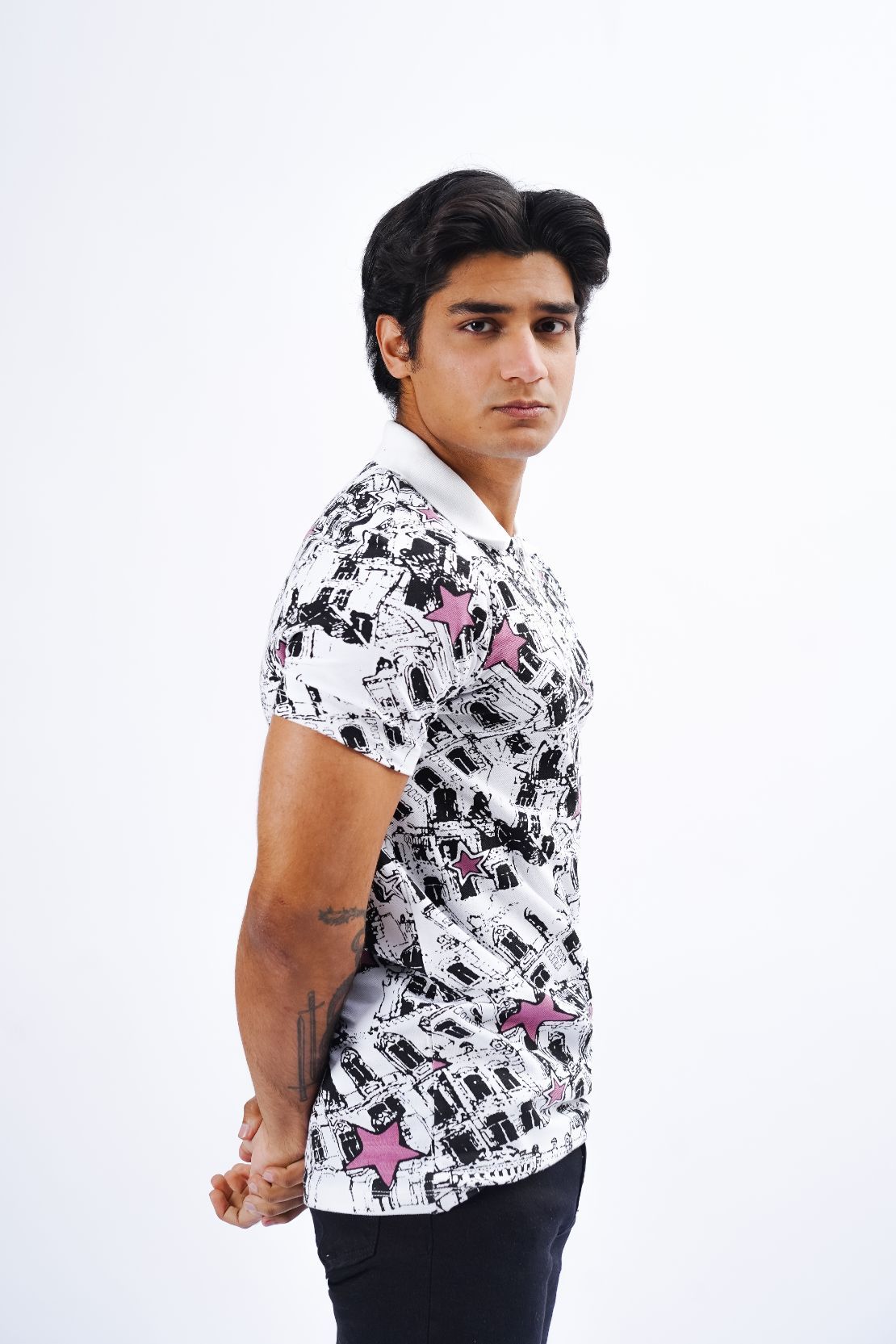 Abstract Printed Polo