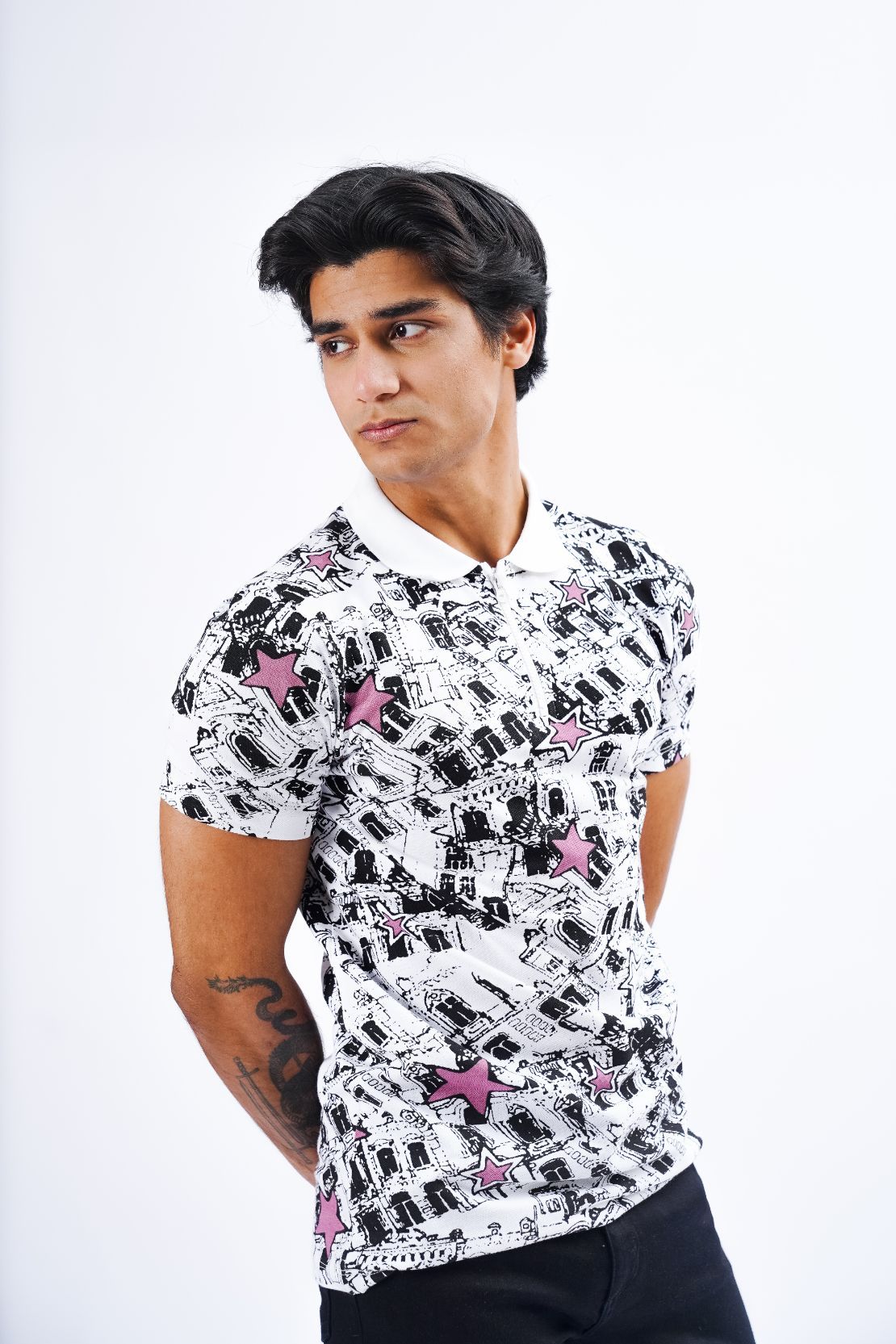 Abstract Printed Polo