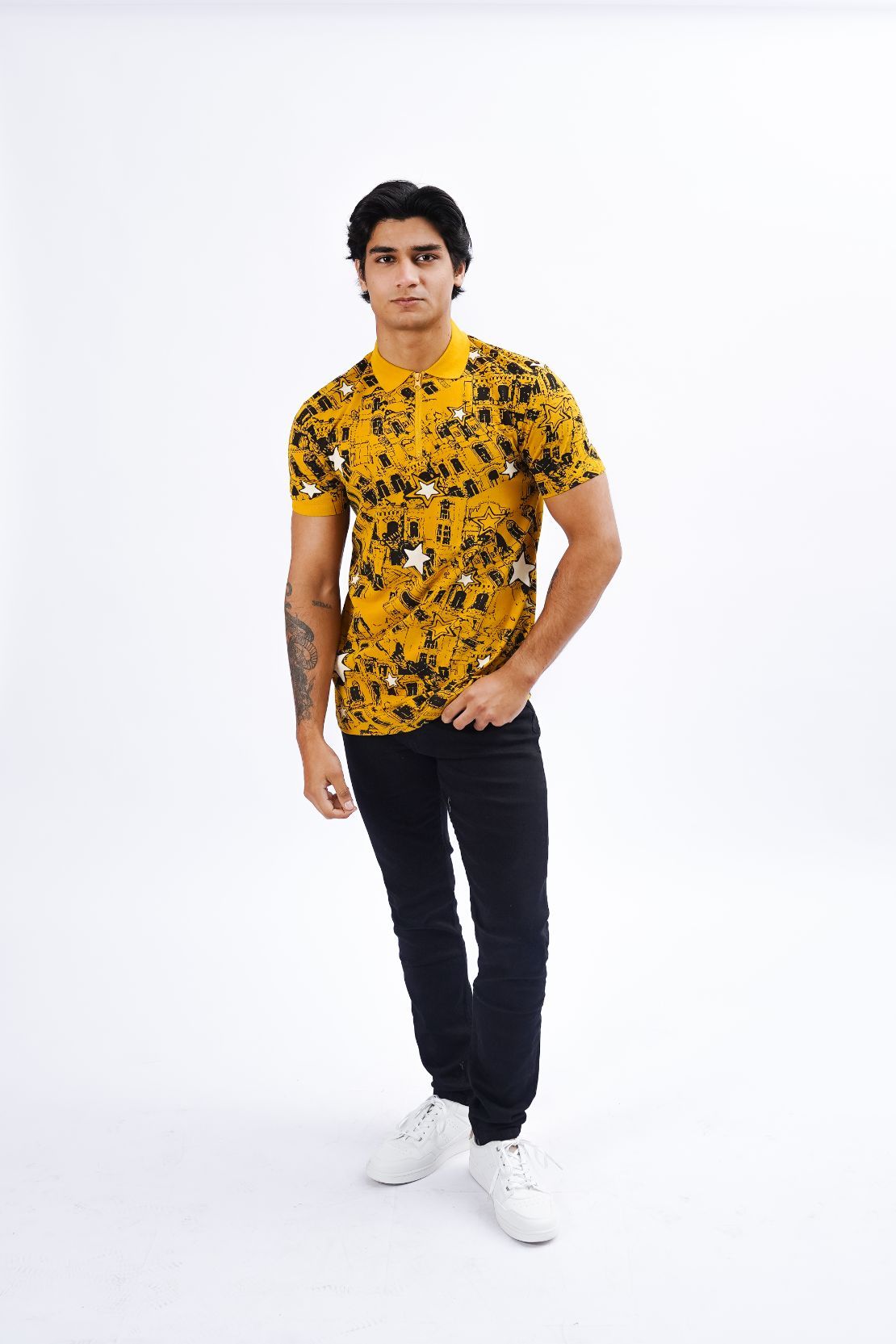 Abstract Printed Polo
